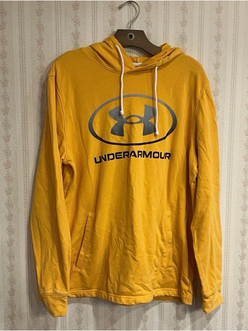 Under Armour Gold/Yellow Pullover Hoodie with Logo